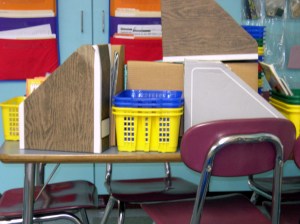 Working mess The old cardboard magazine boxes are cluttering up every available surface!